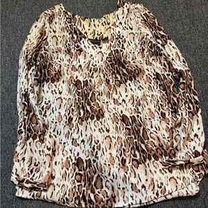 Woman’s blouse Size M cheetah print